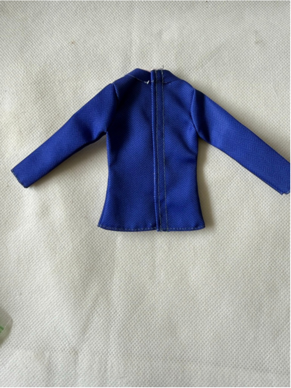 Barbie KEN Mattel Accessory Dress Shirt Bow Tie Blue Tuxedo Suit Jacket - Picture 3 of 4